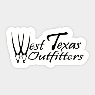 West Texas Outfitters Full Logo Sticker